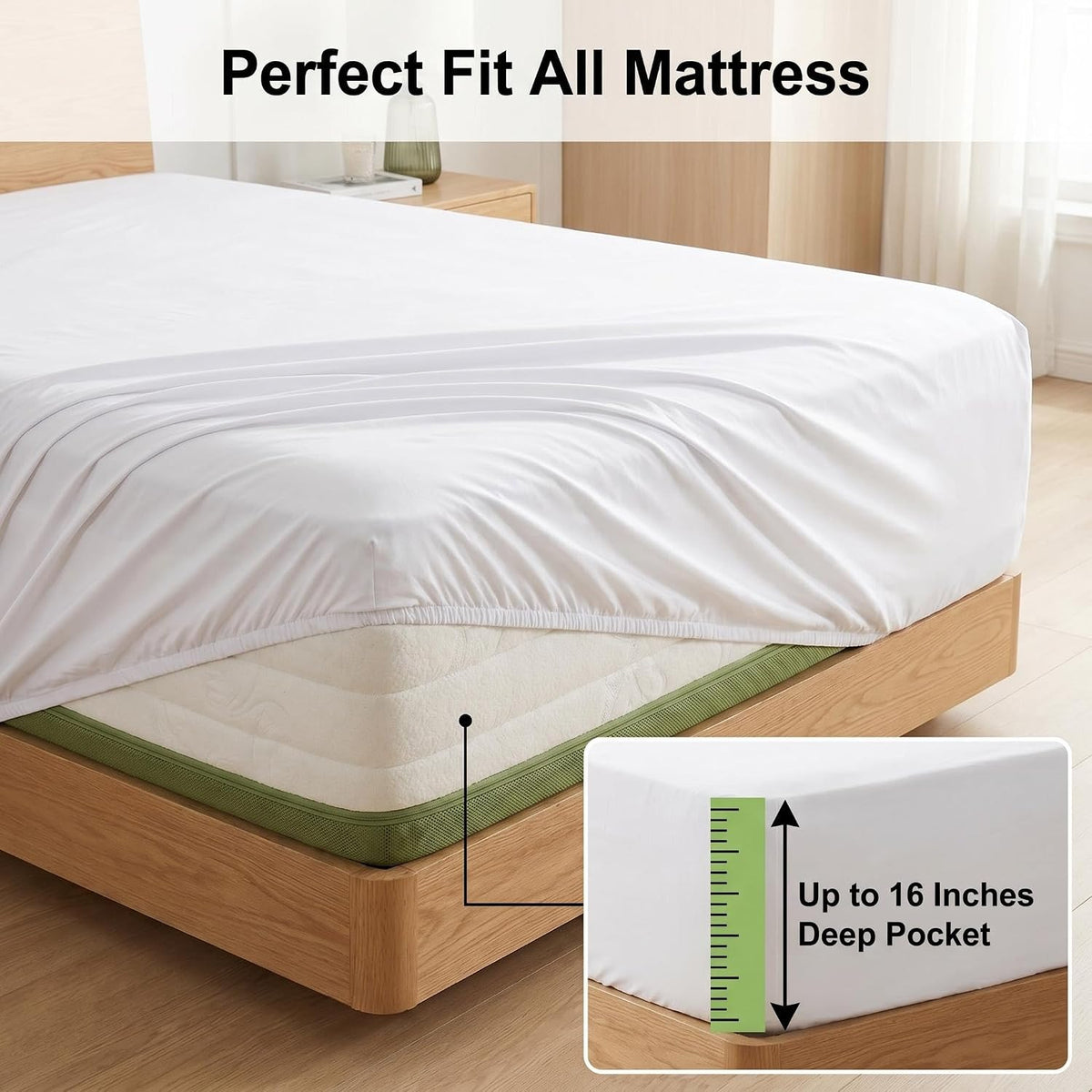 Premium 100% Viscose Bamboo Bed Sheet Set - Cooling Comfort