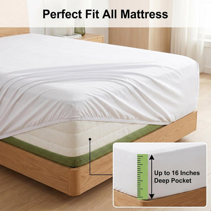 Premium 100% Viscose Bamboo Bed Sheet Set - Cooling Comfort