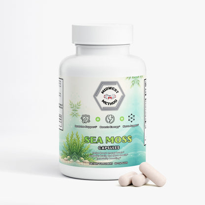 Sea Moss Capsules, Irish Moss, Bladderwrack, Burdock — view 2
