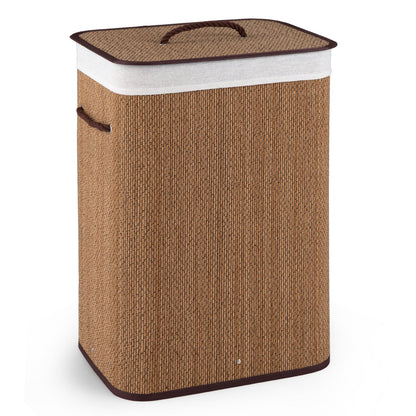 19 Gallon Bamboo Laundry Hamper with Removable Liner