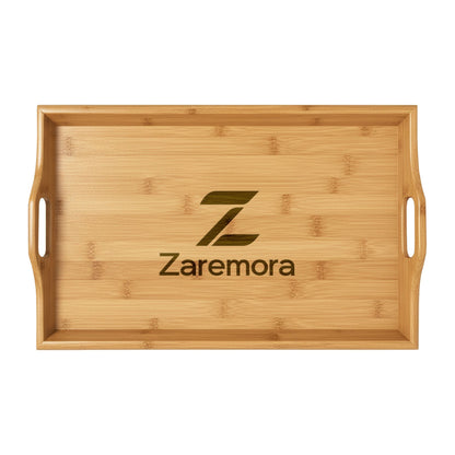 Engraved Bamboo Serving Tray — Zaremora