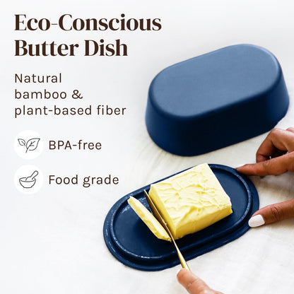 Bamboo Butter Dish with Lid