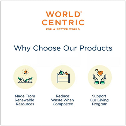 World Centric 20 oz Fiber Takeout Box Compostable Bamboo Food Container (QTY 400), SKU CT-SC-20-LFS