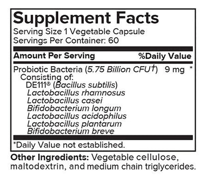 Advanced Probiotic 5.75 Billion CFU, 60 Capsules — view 4