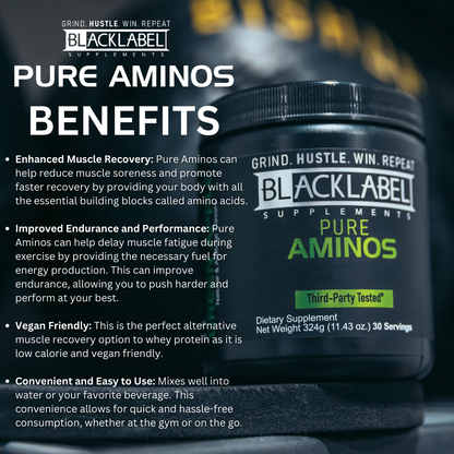 PURE AMINOS, Plant-Based EAA Powder, 2 Flavors — view 4