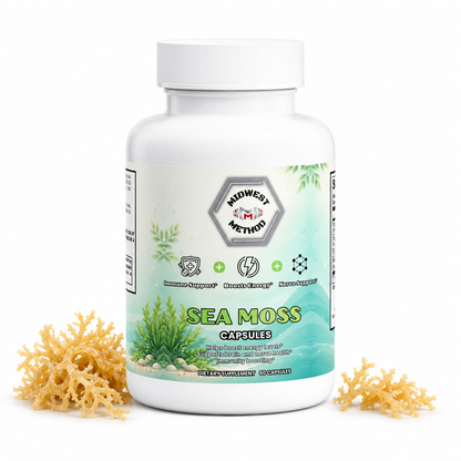 Sea Moss Capsules, Irish Moss, Bladderwrack, Burdock