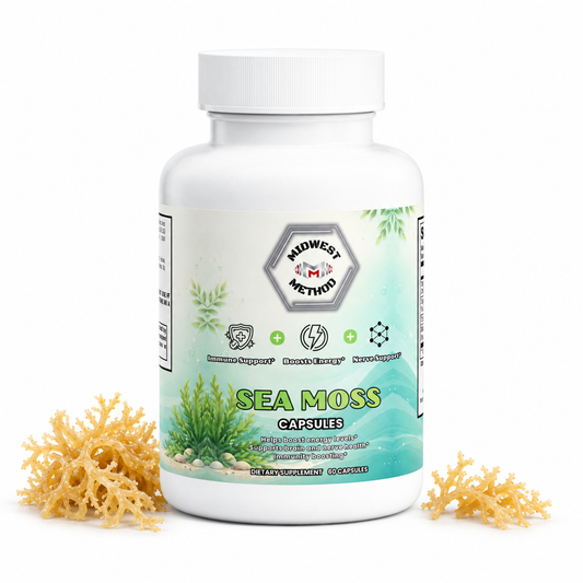 Sea Moss Capsules, Irish Moss, Bladderwrack, Burdock