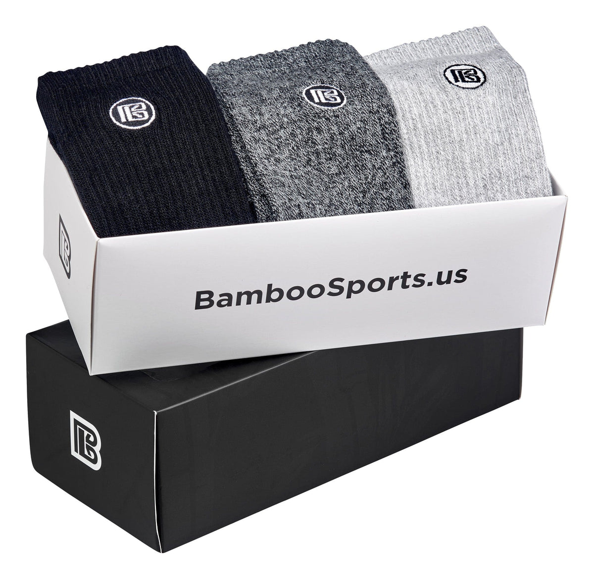 Premium Bamboo Rayon Crew Socks - 3 Pair and 6 Pair Packs Available