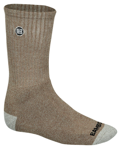 Premium Bamboo Rayon Crew Socks - 3 Pair and 6 Pair Packs Available