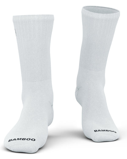 Premium Bamboo Rayon Crew Socks - 3 Pair and 6 Pair Packs Available