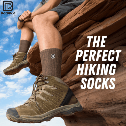 Premium Bamboo Rayon Crew Socks - 3 Pair and 6 Pair Packs Available