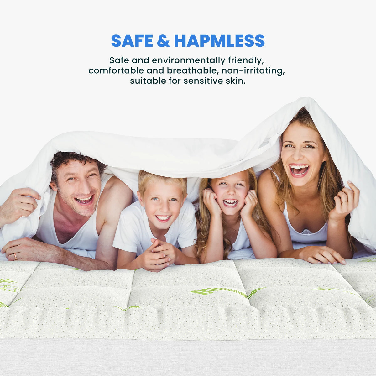 Transform Your Sleep with the MCQ 400G Bamboo Viscose Mattress Topper - Soft, Cooling Comfort for Restful Nights
