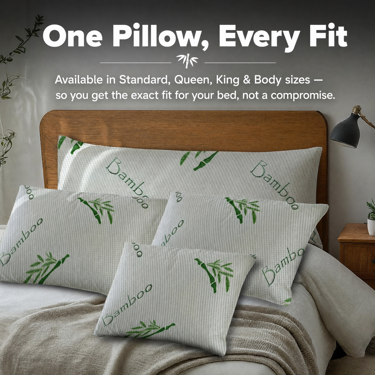 BambooLux™ - Natural Comfort Pillow